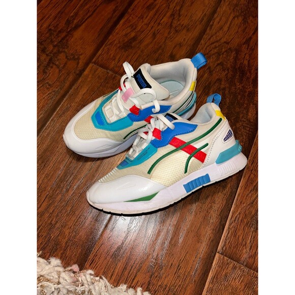 Puma Mirage Tech Game White Multicolor Green Blue size 1 - Picture 1 of 3